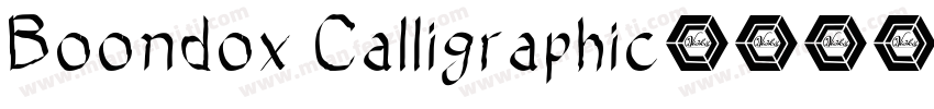 Boondox Calligraphic字体转换